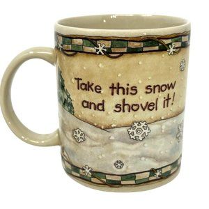 Ltd Bearware Pottery Coffee Mug The Boyds Collection Take This Snow & Shovel It